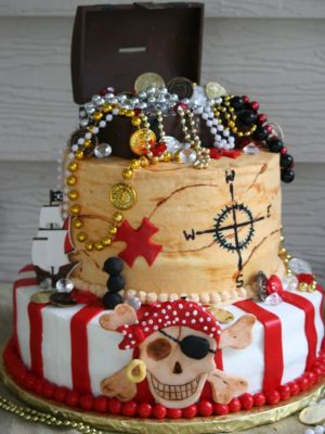 торт для пиратской вечеринки